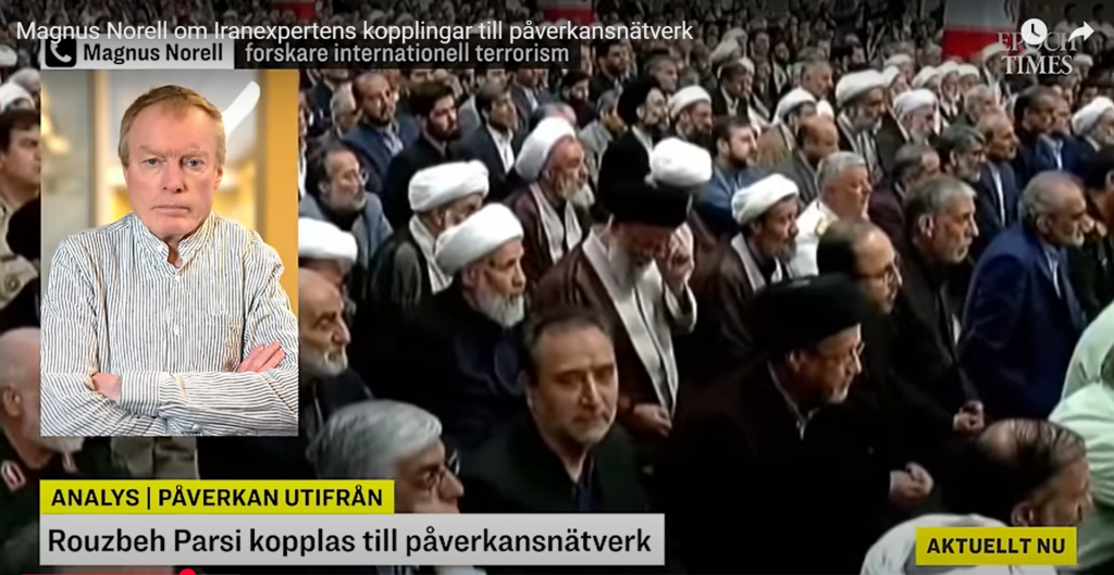 Magnus Norell om Iranexpertens kopplingar till påverkansnätverk