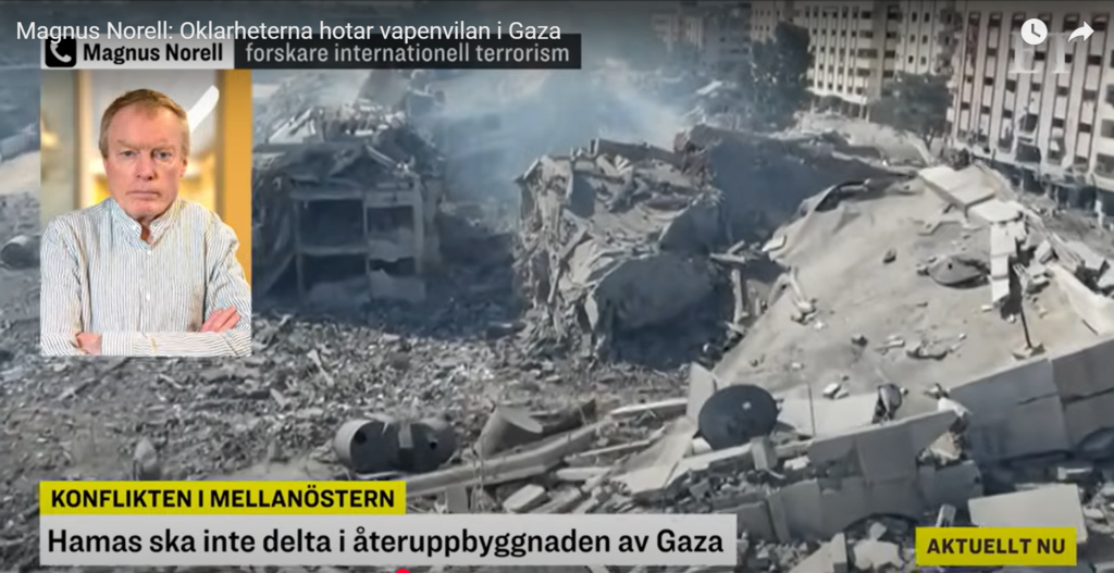 Magnus Norell: Oklarheterna hotar vapenvilan i Gaza